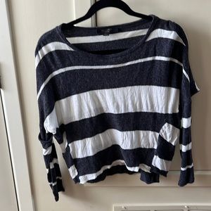 All saints long sleeve stripe shirt